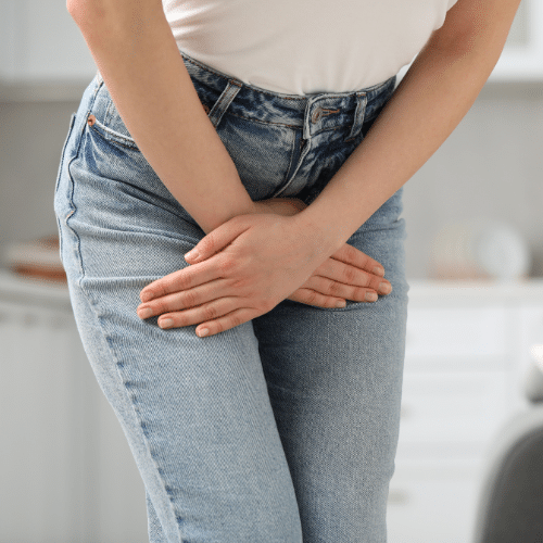 mujer con incontinencia urinaria
